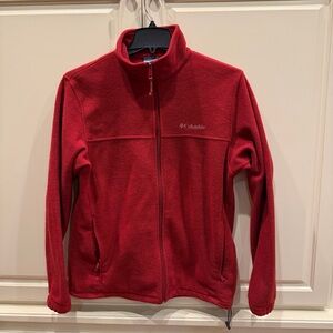 Columbia Deep Red Fleece Jacket